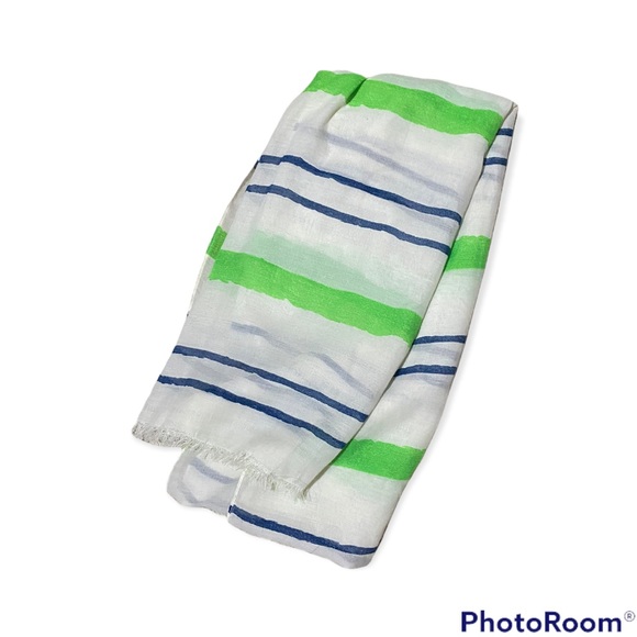 ABERCROMBIE NEON STRIPED LIGHTWEIGHT SCARF - Picture 2 of 4
